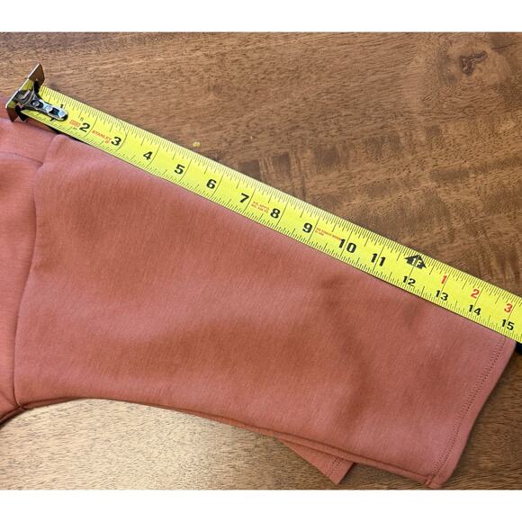 For Cynthia Women L Rust Knit Lounge Dress Shift Oversized Pullover Soft Stretch - Picture 7 of 7